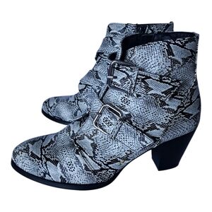 Coconuts by Matisse Snake Print Ankle Boots